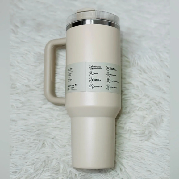 Stanley Tumbler 40oz Stainless Steel Hearth & Hand with Magnolia Best Beige - Picture 3 of 16